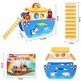 thumbnail image 4 of Toy Noah's Ark KMTJT para niños pequeños de madera con historia bíblica de 1 a 2 años, 4 of 7