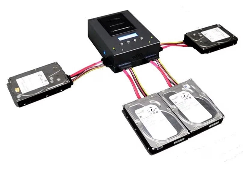 EZ Dupe 1 to 3 Hard Drive Duplicator - SATA HDD SSD Cloner (HD Pal Pro) 36GB/Min