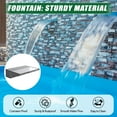 thumbnail image 4 of Acrylic Pool Waterfall Fountain with 9-Color LED Strip, 12" Spillway Waterfall for Swimming Pools, Ponds & Garden Patio – Outdoor Water Feature with Pipe Connector, 4 of 7