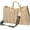 Khaki, variant on Kukuzhu Quilted Shoulder Tote Shoulder Bag Women Padding Cotton Down Hobo Bag Large Fashion Shopping Bags
