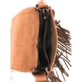 thumbnail image 5 of Handcrafted Leather Western Horse Floral Tooled Womens Fringe Clutch Crossbody, 5 of 5