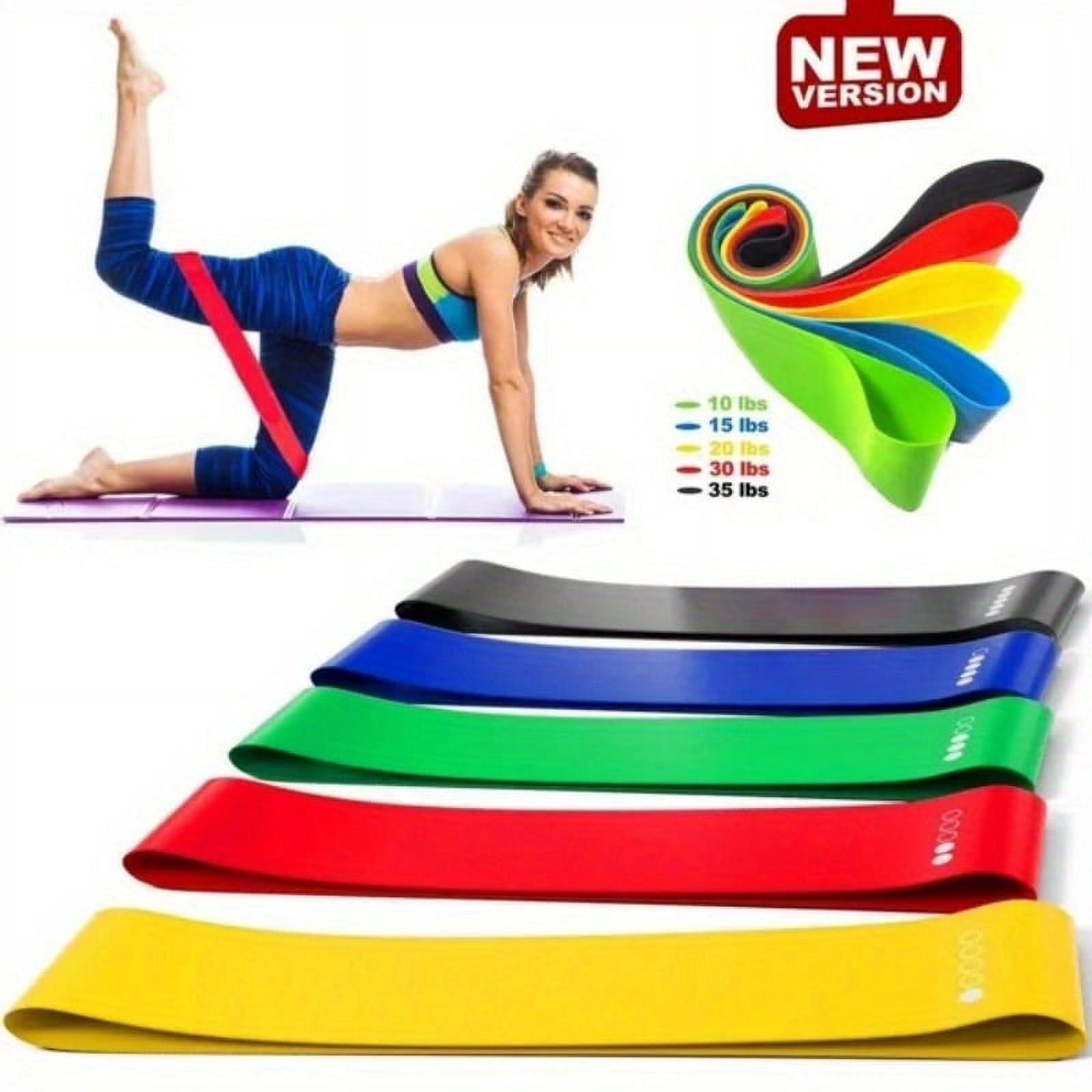 DABEI 1pc Heavy Duty Latex Resistance Band, Exercise Yoga Elastic Band For Sport Strength Training, Body Stretching, Workout, Pilates