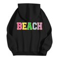 thumbnail image 5 of SIYUDAN Hoodies for Women Long Sleeve Hoodie Lightweight Pullover for Women Oversized Sweatshirt for WomenKhaki Plain Sweatshirt Fall Fashion Streetwear Clothes, 5 of 6