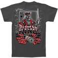thumbnail image 2 of Good To Be King Playing Cards Gambling Poker T-Shirt by Erazor Bits, Gray, 2 of 2