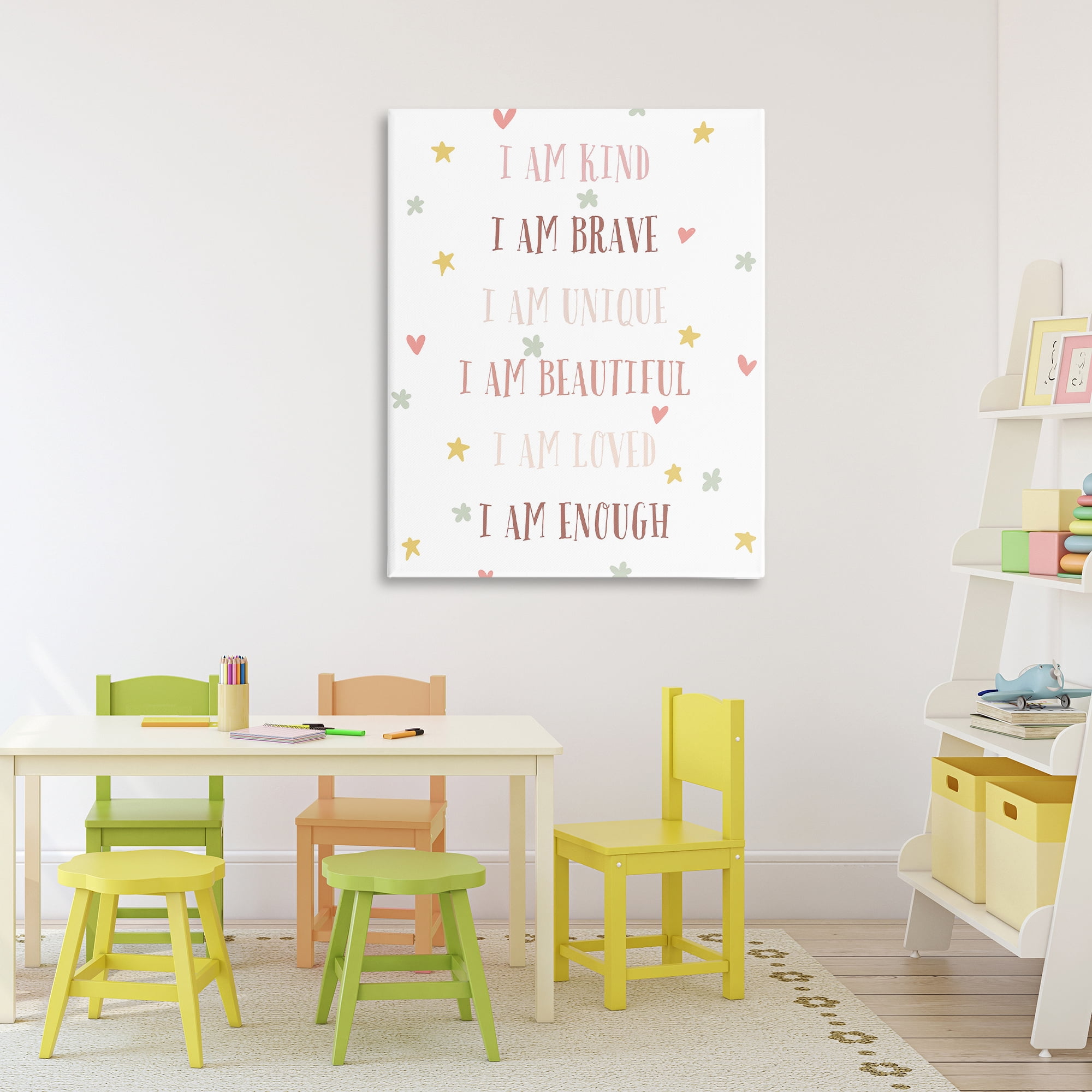 Stupell Industries I am Empowerment Quotes Canvas Wall Art, design by Katie Griggs