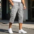thumbnail image 6 of Men's Cargo Shorts Jogger with Pocket Mens Hiking Shorts Relaxed Fit Summer Men Clothing, 6 of 7