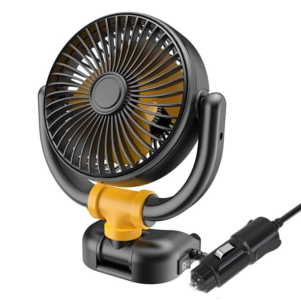 Ventilador Potente para Coche Ventilación Automático 12V/24V Accesorios Verano Poco Ruido