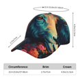 thumbnail image 2 of KLL Colorful Flower Goat Pattern Baseball Caps for Outdoor Sports,Golf Dad Hat Fashion Casual Outdoor Caps Adjustable Fit Men Women, 2 of 6