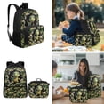 thumbnail image 2 of KUIFORTI Green Dinosaur Backpack with Lunch Box 4Pcs Kids Bookbag Set, Cool School Bag with Pencil Case Water Bottle Sleeve for Boys Elementary Primary Middle School Students, 2 of 7