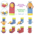 thumbnail image 6 of Wrist Rattles Foot Finder Rattle Sock Baby Rattle Toy, Arm Hand Bracelet Rattle, Feet Leg Ankle Socks, Birthday Holiday Birth Present for Newborn Boy Girl, 6 of 8