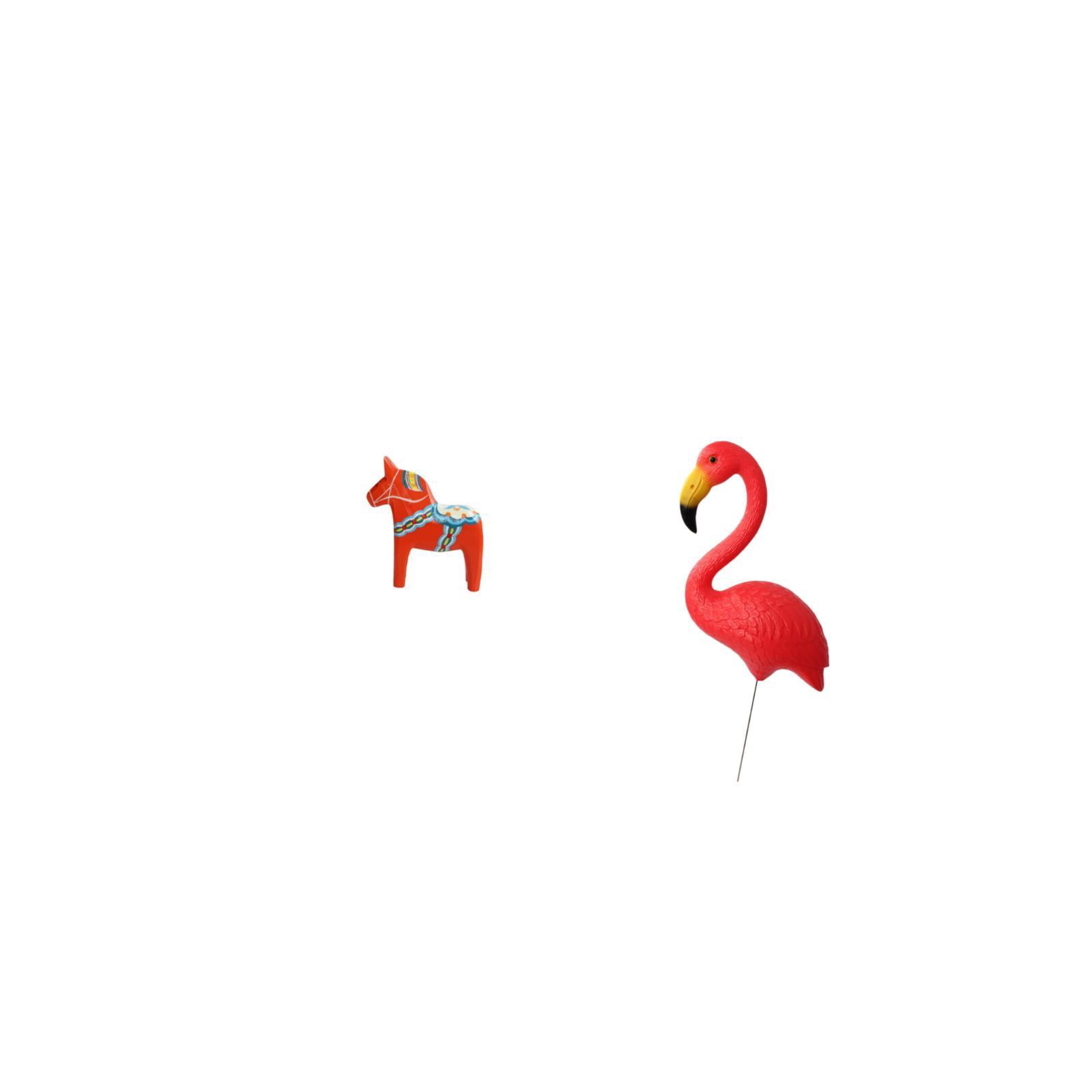 CoudarTitie Swedish Dala Horse Ornament Collectible Dalecarlian Horse Figurine Animal Sculpture for Bookshelf Entrance Cabinet Home Decor Bird Statue Figurine Yard Art Ornament Backyard Fairy