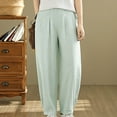 thumbnail image 4 of Posijego Women's Lounge Pants Pull on Elastic Waist Wide Leg Pants Summer Casual Trousers with Pockets, 4 of 7
