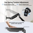 thumbnail image 3 of Acer Single Monitor Mount, Fully Adjustable Monitor Arm Fits 17 to 34 Inch Screens, Gas Spring VESA Mount with C-Clamp & Grommet Base, Computer Desk, 3 of 9