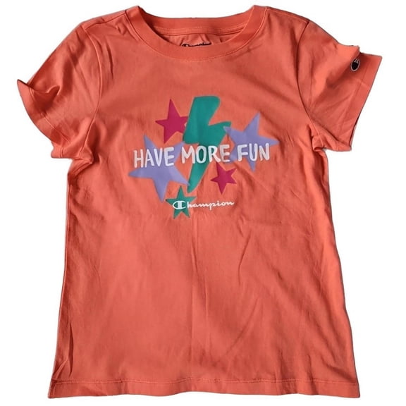 Playera Champion Classic Tee para Niñas 404681-593049T0 coral M