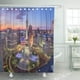 thumbnail image 1 of ABPHQTO Downtown apolis a USA Skyline Over Monument Circle Traffic Aerial Baño Cortinas de ducha 152x180 cm, 1 of 2