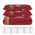thumbnail image 2 of San_Francisco Duvet Cover 3 Piece Bedding Set Football Comforter Cover Set Soft Duvet Cover with Pillowcase (no quilt) 86"x70", 2 of 6