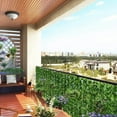 thumbnail image 3 of Artificial Privacy Fence Screen Faux Ivy Leaf Hedges 200/100cm Long Leaf Fence Panels Indoor Outdoor Garden Deck Balcony Screen, 3 of 9
