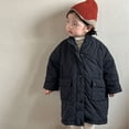 thumbnail image 2 of Hicidod Toddler Winter Jacket Long Light Thick Down Jacket Water-Resistant Windproof Fashion Solid Zipper Warm Cotton Girls Boys Jackets, 2 of 7