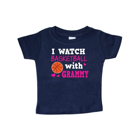

Inktastic I Watch Basketball with Grammy Gift Baby Girl T-Shirt