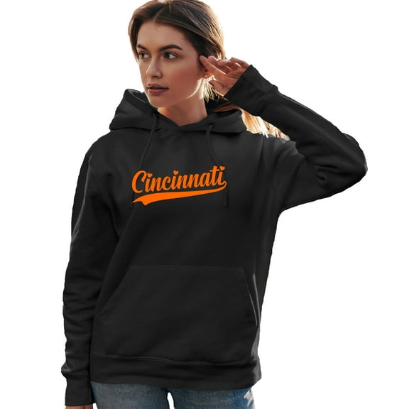 Go All Out City Of Cincinnati Ohio Pride Fashion Script Sweatshirt Hoodie Mens/Women/Youth