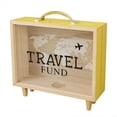 thumbnail image 1 of Adventure Archive Box, Travel Shadow Box, Ticket Shadow Box with Slot, 8Inch Memory Boxes for Keepsakes Yellow,1 * Adventure Archive Box,Yellow, 1 of 8