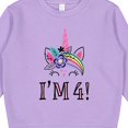 thumbnail image 3 of Inktastic 4th Birthday Unicorn Party 4 Year Old Girl Toddler Sweatshirt, 3 of 4