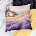 thumbnail image 2 of Orinice   Romantic Lavender Flower Throw Pillow Covers  , Purple Flowers Pillow Covers, Country House Rustic Cushion Covers, Realistice Farm Decorative Accent Pillow Cases 20x20in, 2 of 5