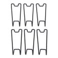 thumbnail image 1 of Photo Frame Stands, Metal Multifunctional Balance Support Stable Holder Picture Frame Easel Brackets 6 Set Easy Installation  for 15-26cm Height, 1 of 7