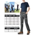 thumbnail image 7 of Off Road Ventures Men's Lightweight Hiking Pants Water Resistant Stretch Waist Casual Cargo Pants for Outdoor Work Travel, 7 of 7