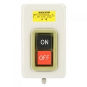 Self Locking 3P On/Off Power Push Button Switch AC 380V 3.7kW BS230B Direct Motor Control Material Self-Locking Switch, Buttons and Indicators