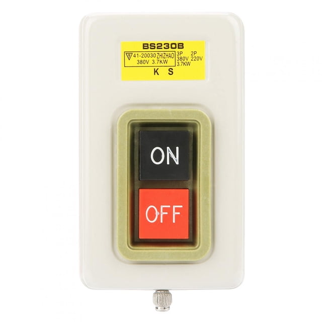 Interruptor de encendido y apagado con bloqueo automático, interruptor de botón P con bloqueo automático 3P de encendido/apagado, respuesta rápida Jadeshay A
