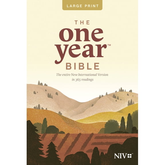 One Year Bible-NIV-Premium Slimline Large Print, (Paperback)