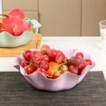 thumbnail image 5 of Snack Dish All-purpose Ruffled Design Plastic Non-slip Salad Kitchen Bowl for Office, 5 of 5