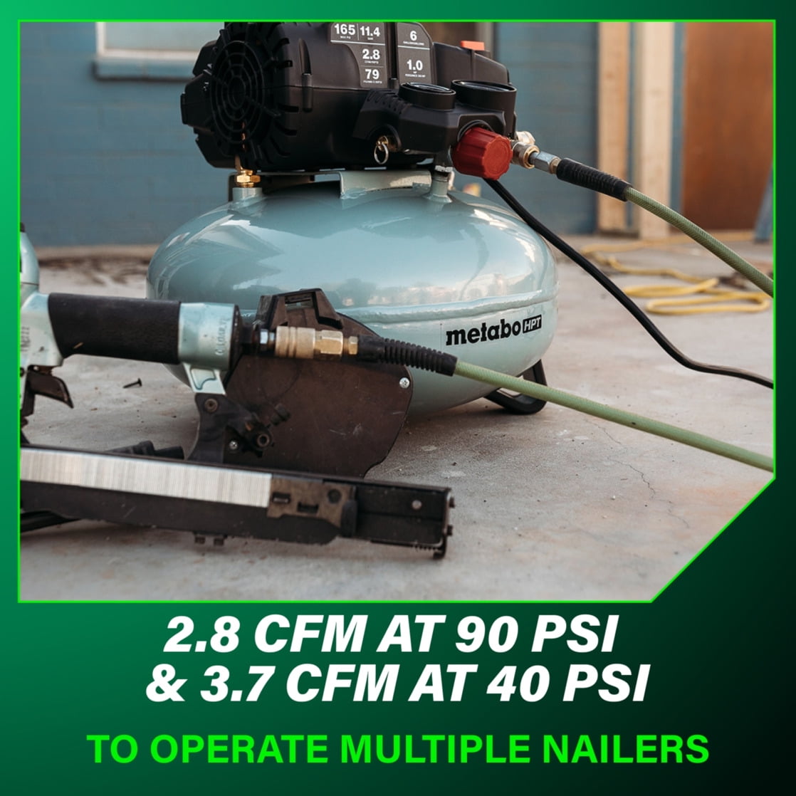 Metabo HPT Pancake 6 Gallon Air Compressor, Oil-Free, EC711S