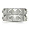 thumbnail image 3 of Stainless Steel Brushed and Grooved 12 Studded Band, 3 of 7