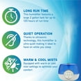 thumbnail image 5 of Pure Guardian H4810AR Ultrasonic Warm and Cool Mist Humidifier, 120 Hrs. Run Time, 2 Gal. Tank, 600 Sq. Ft. Coverage, Large Rooms, Quiet, Filter Free, Silver Clean Treated Tank, Essential Oil Tray, 5 of 14