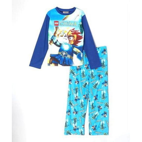 Lego Legends of Chima 2 PC Long Sleeve Pajama Set Boy Size 8