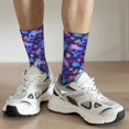 thumbnail image 6 of Rocae Skull daisy purple for Adult Socks Casual Athletic Stretchy Loose Socks for Women Men Non-Slip Middle Tube Socks, 6 of 6