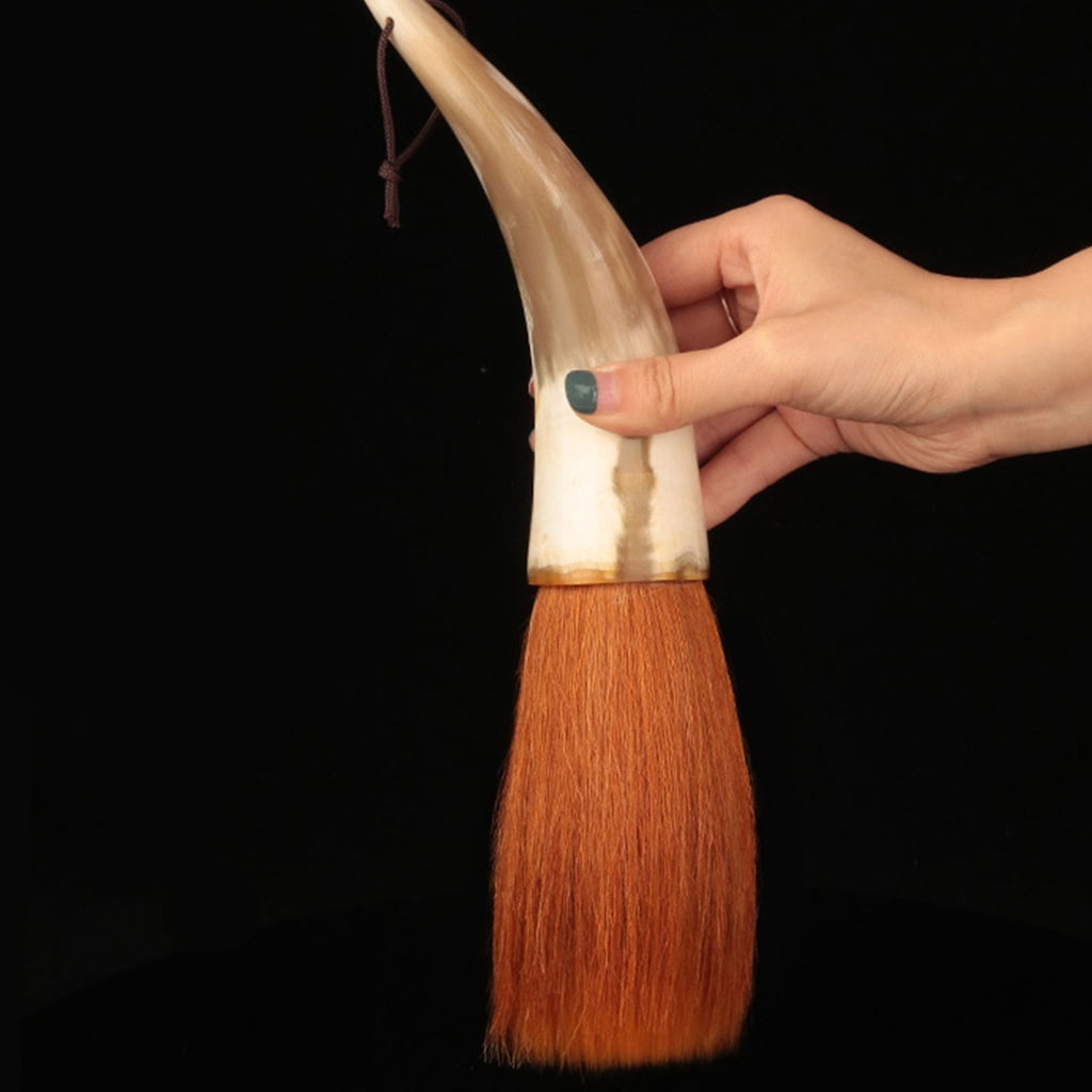 Curved Horns Chinese Calligraphy Brush Large Writing Brush Pen for Beginners