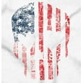 thumbnail image 2 of Cute Distressed American Flag Skull Hoodie Sweatshirt Women Brisco Brands S, 2 of 6