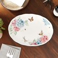 thumbnail image 5 of Lenox Butterfly Meadow Hydrangea Large Oval Platter, White -, 5 of 5