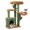 Green, variant on Amkui Multi-Level Cat Tree, Cat Tower Durable Sisal-Covered Scratching Posts,Cozy Caves,Condo,Dangling Ball,Jumping Platform for Cats Play &Sleep,Pet House
