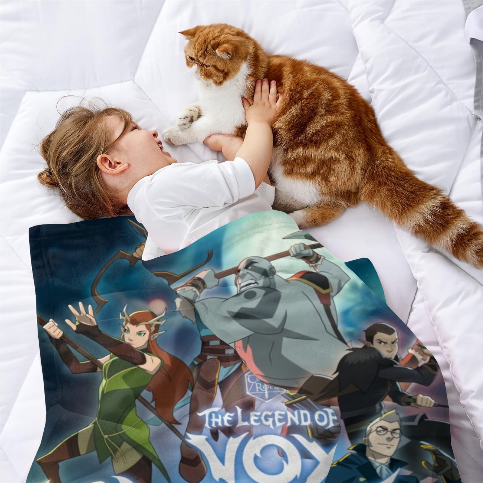 The Legend of Vox Machina Throw Blanket Gifts for Fans Lover Girls Boys Women Present Hoodie Him Bed 50"x60"