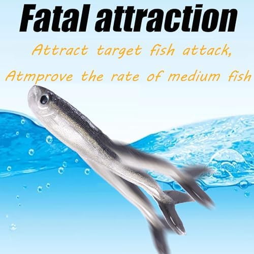 Fishing Soft Plastic Lures, Paddle Tail Swim Baits for Bass Fishing,Paddle Tail Swimbaits for for Bass Trout Walleye Lures, 30/50pcs Soft Plastic Baits with Box