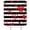 Red White Black, variant on Valentine''s Day RV Shower Curtain Small Stall,Red Pink Heart Striped Love Couple Sweet Romantic Boho Bathroom Decor Curtain with Hooks,
