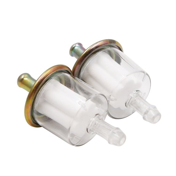 2Pcs Filtro de Combustible Plástico Moto Universal Gasolina Filtro 60x31mm