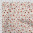 thumbnail image 5 of Soimoi Watercolor Floral Printed, Poly Canvas Fabric, Decor Sewing Fabric by The Yard 56 Inch Wide,Decorative Fabric for Curtains Tote Bags, Red, 5 of 5