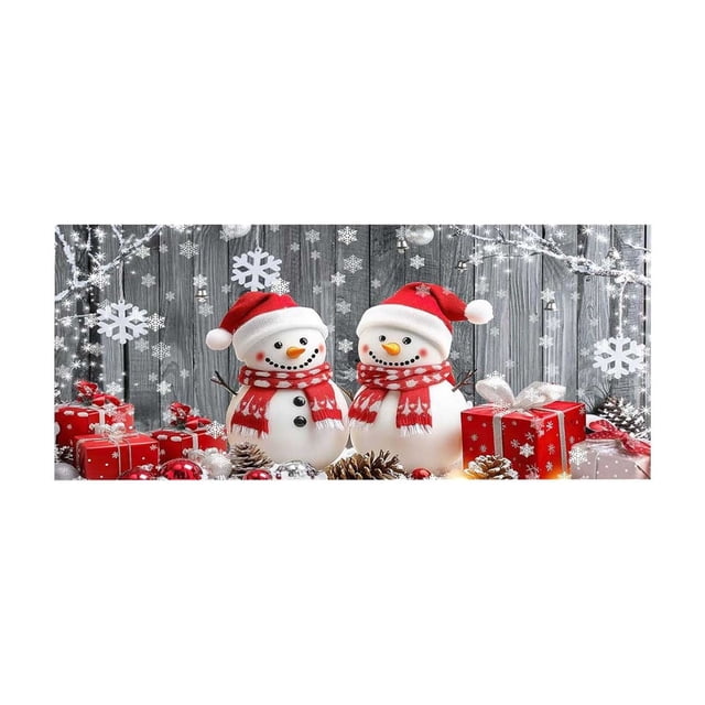 SDNall Outdoor Christmas Decorations, Christmas Decorations Indoor, Colorful Snowflakes Christmas Garage Door Cover, Holiday Background Decorations, Christmas Outdoor Decorations