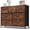 Brown, variant on Taoset 7-Drawer Wide Storage Tower Fabric Dresser, Brown