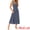 Navy, variant on DARING DIVA Women's Halter Sleeveless A-line Maxi Floral Print Casual Sundress XL Dark Blue